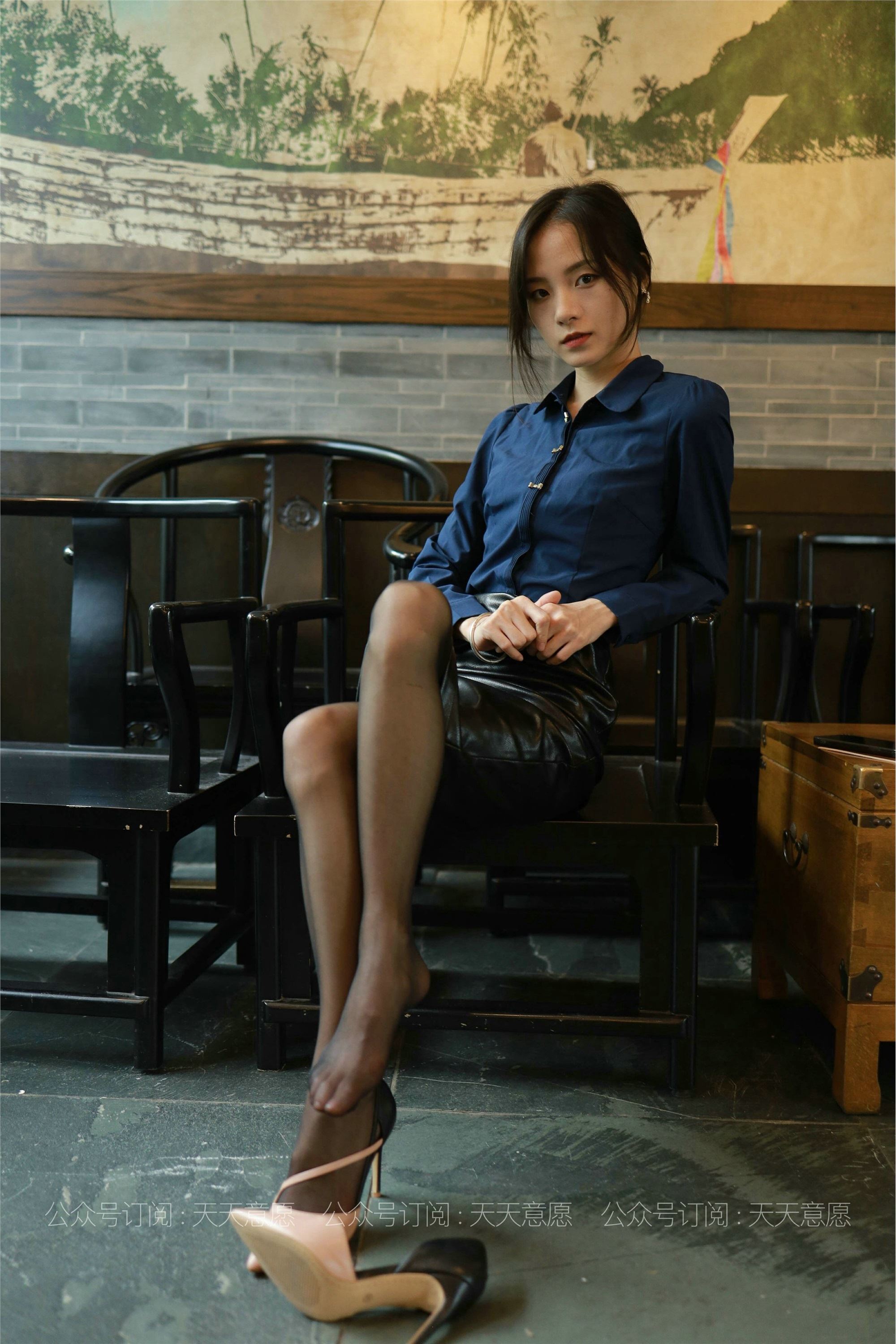 IESS异思趣向  2021.07.15 丝享家862：小六《黑色皮短裙》